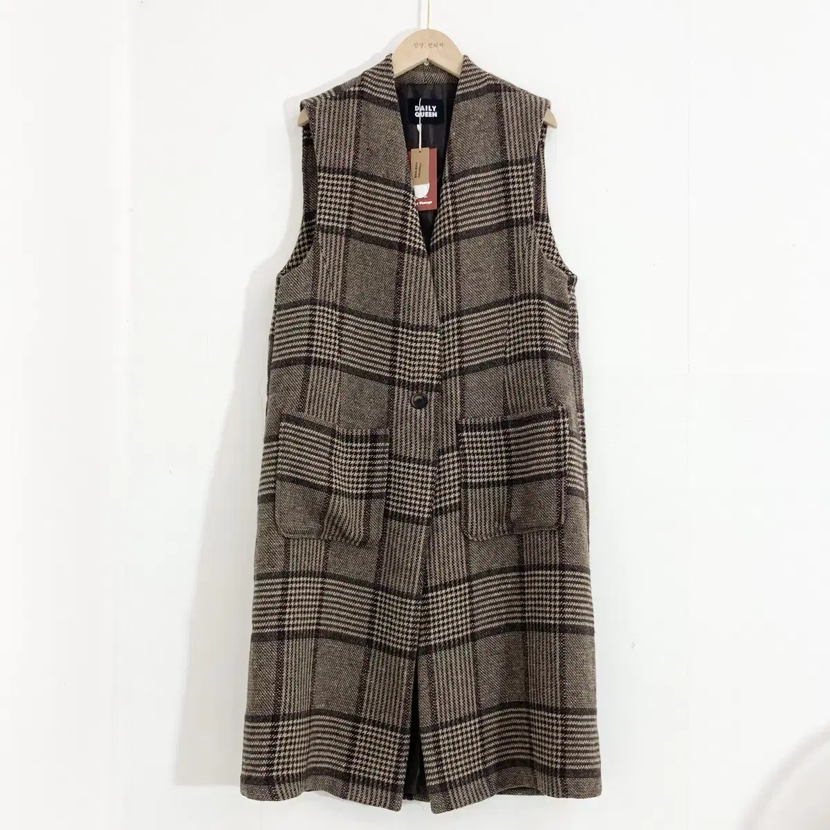 데일리퀸 프리사이즈 롱조끼 Size Free Long Vest